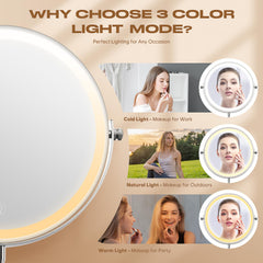Dienmern LED light with three color temperatures for adaptable lighting