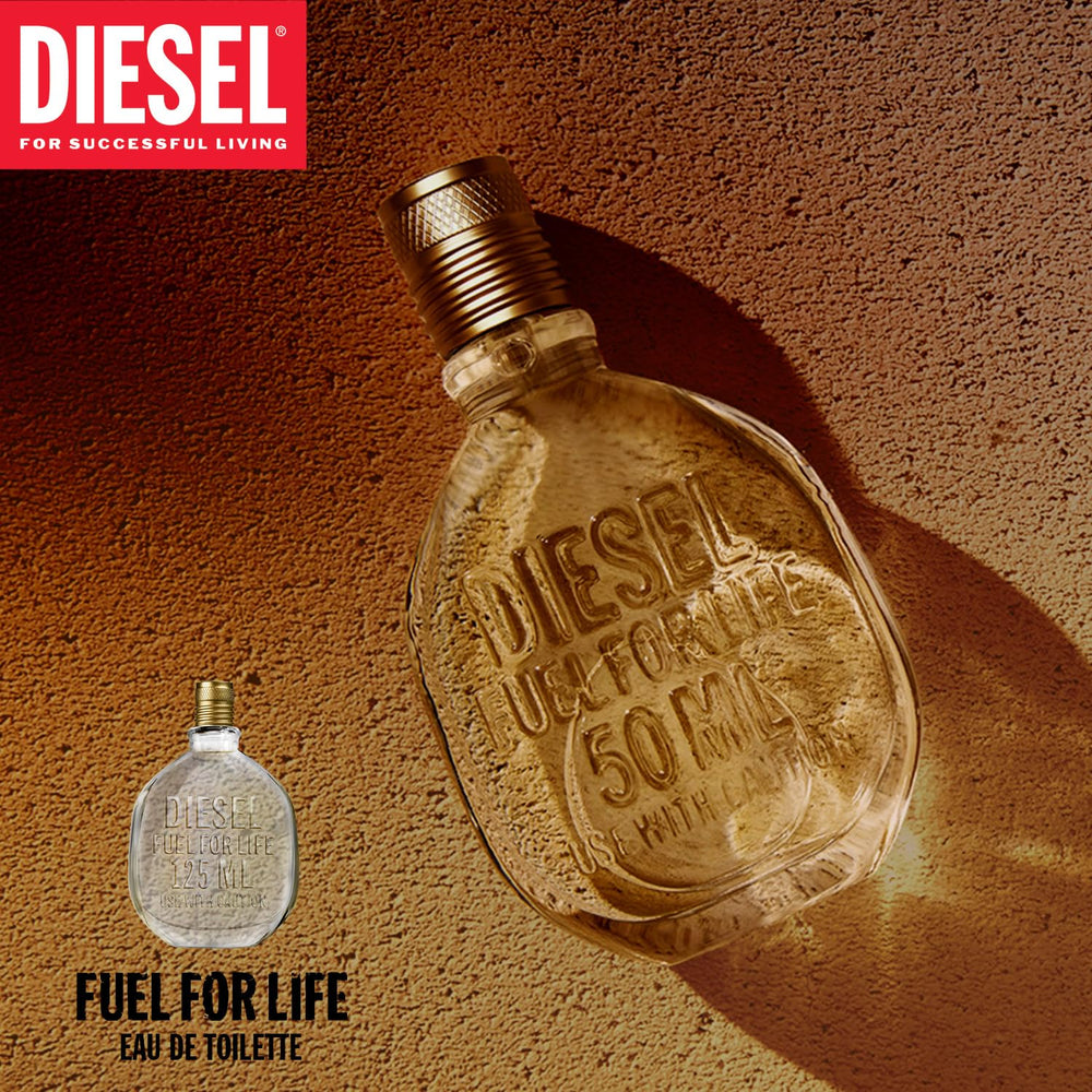 Diesel Fuel For Life packaging box and bottle set.