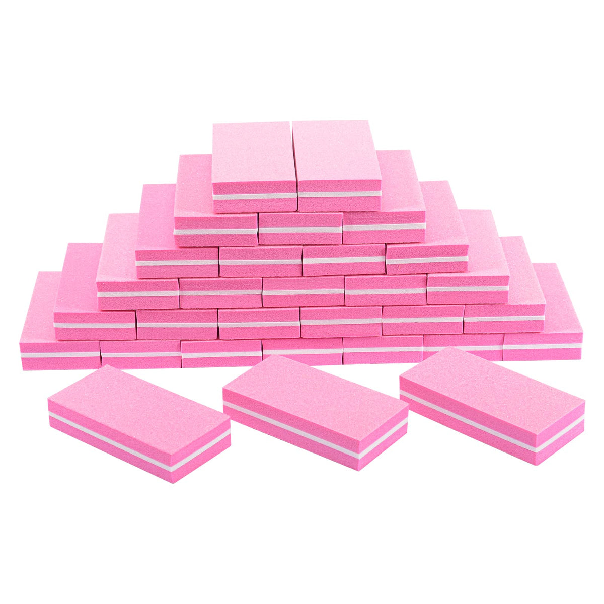 Diesisa buffer block nail file pink front view for on the go manicures