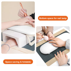 Diesisa nail arm rest anti-slip pads keep the setup stable during manicures.