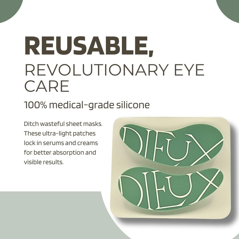 Dieux Forever Eye Mask patch-usage demonstrates serum absorption with skin-friendly design