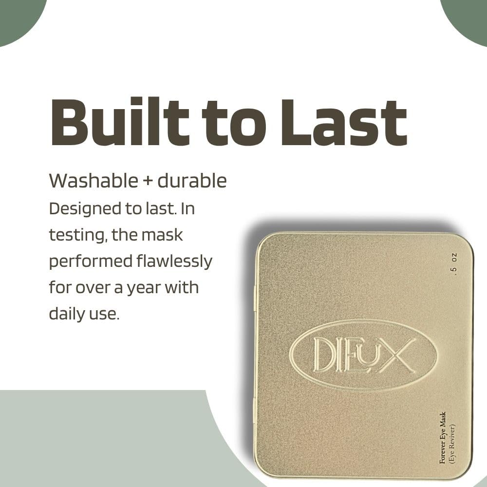 Dieux Forever Eye Mask silicone patches in use illustrate easy reuse