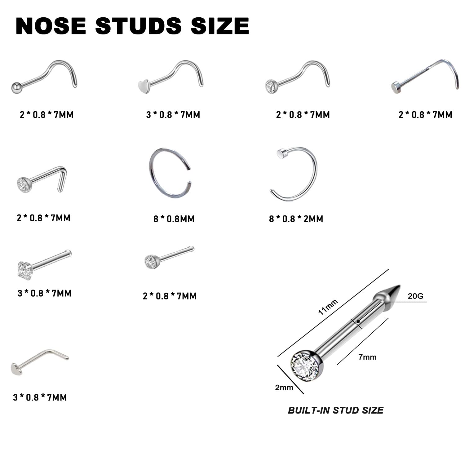 Pistola de perforación nasal desechable DIEWEISIMI para uso en casa.