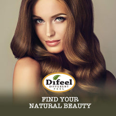 Difeel Argan Oil ingredients vitamin E highlighted for hair health.