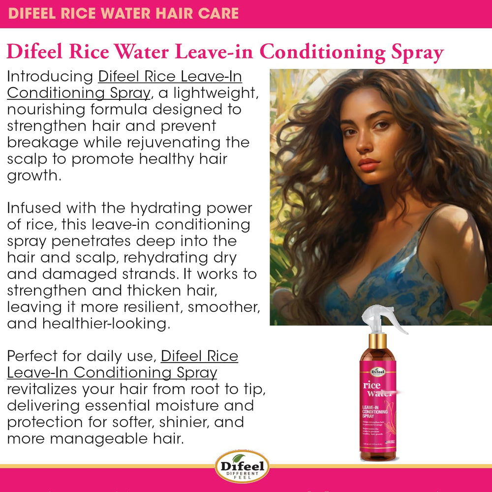 Difeel spray anti-frizz ligero para un acabado suave