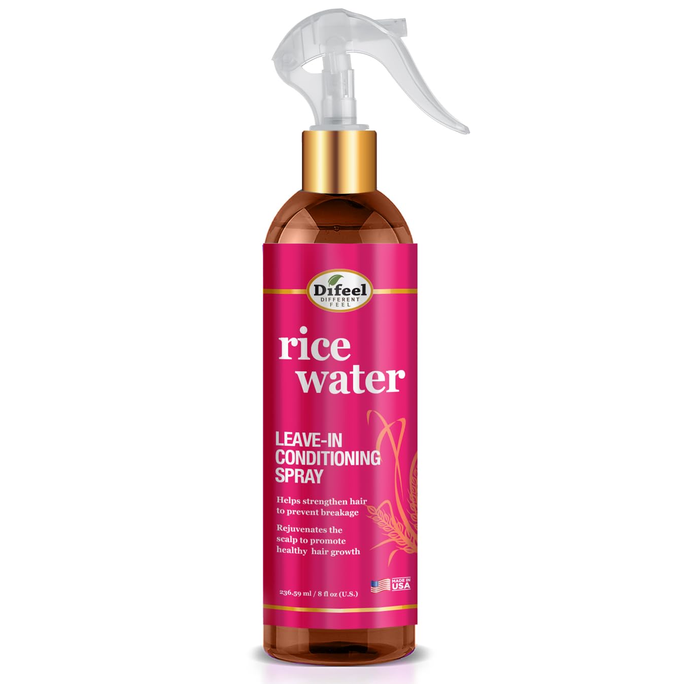 Difeel spray sin enjuague para cabello, mejora elasticidad y manejo