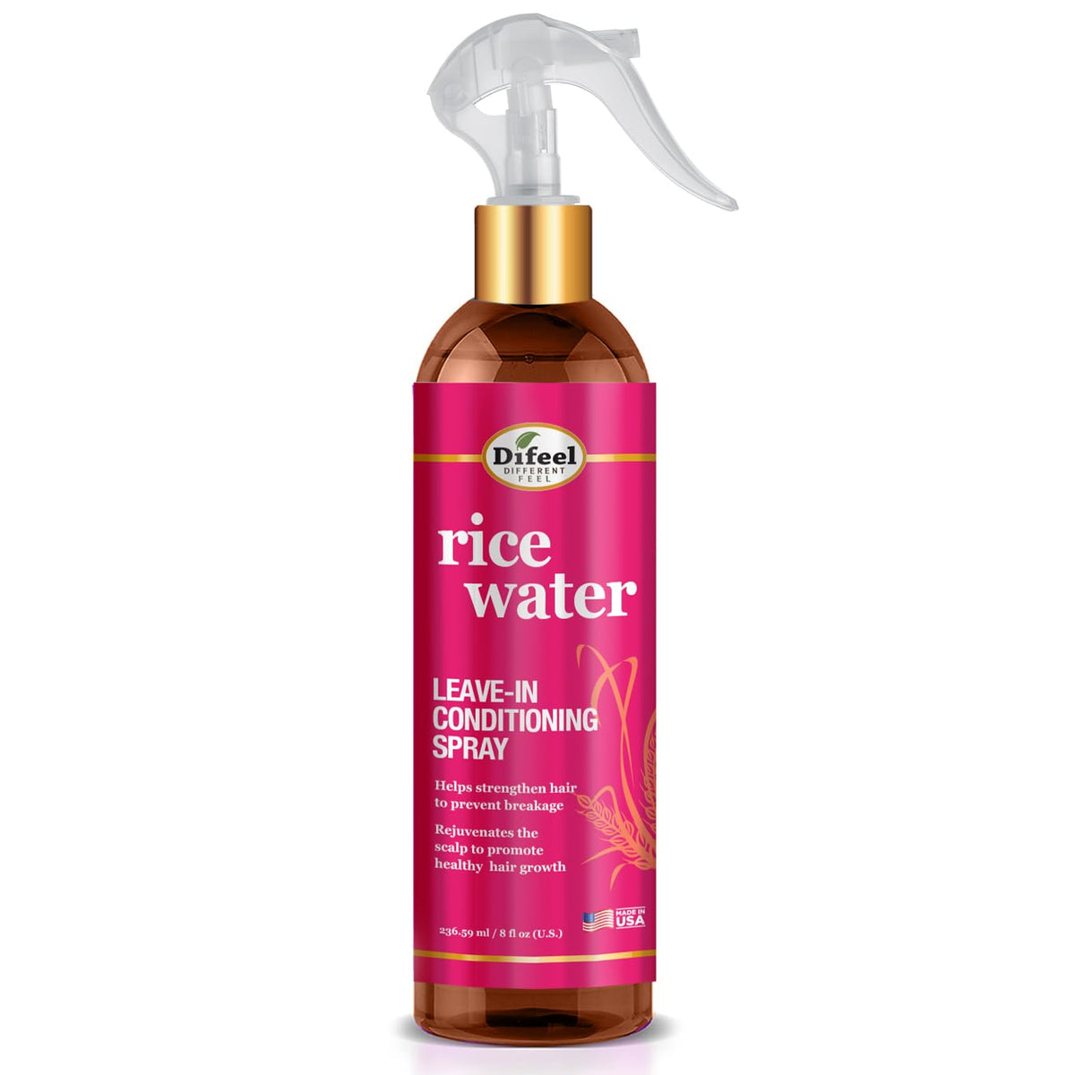 Difeel spray sin enjuague para cabello, mejora elasticidad y manejo