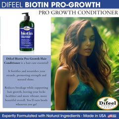 Difeel Biotin Premium Hair Oil bottle for nourishing shine and softness