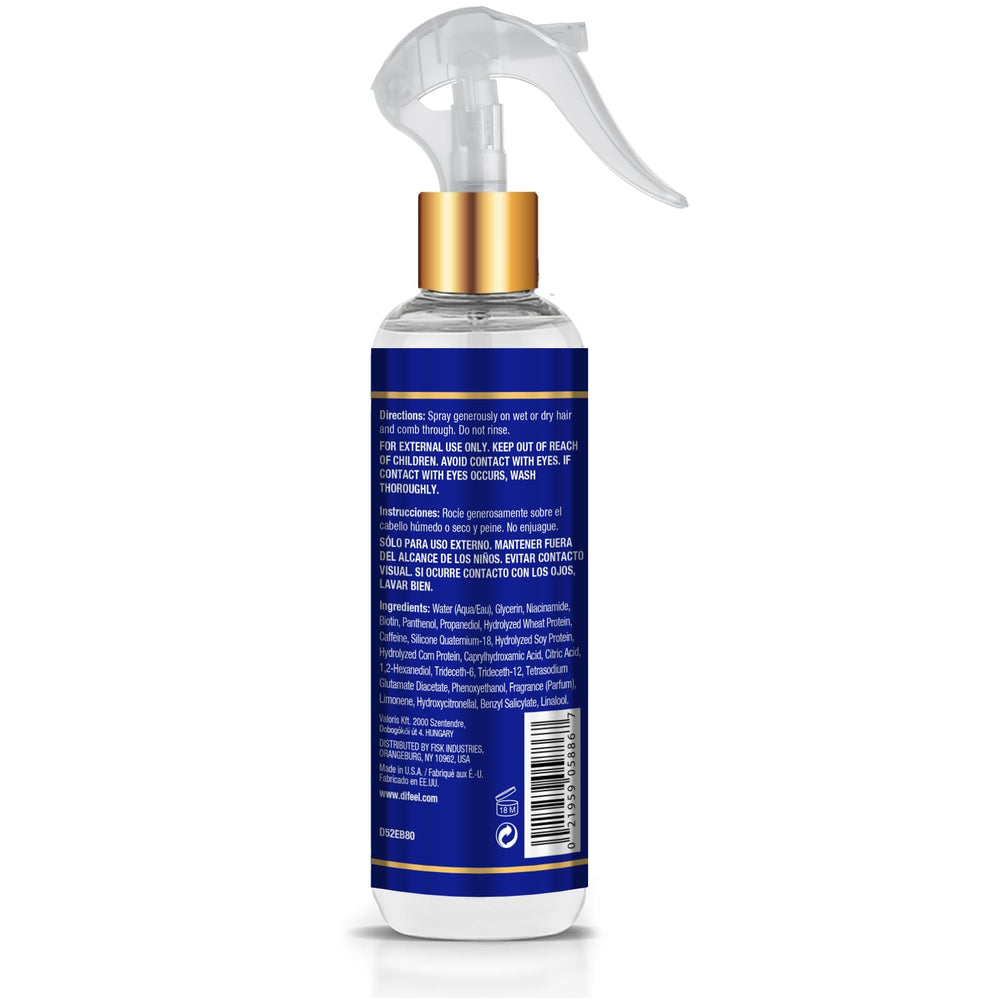 Difeel Biotina Pro-Crecimiento: aplicación manual en cabello.