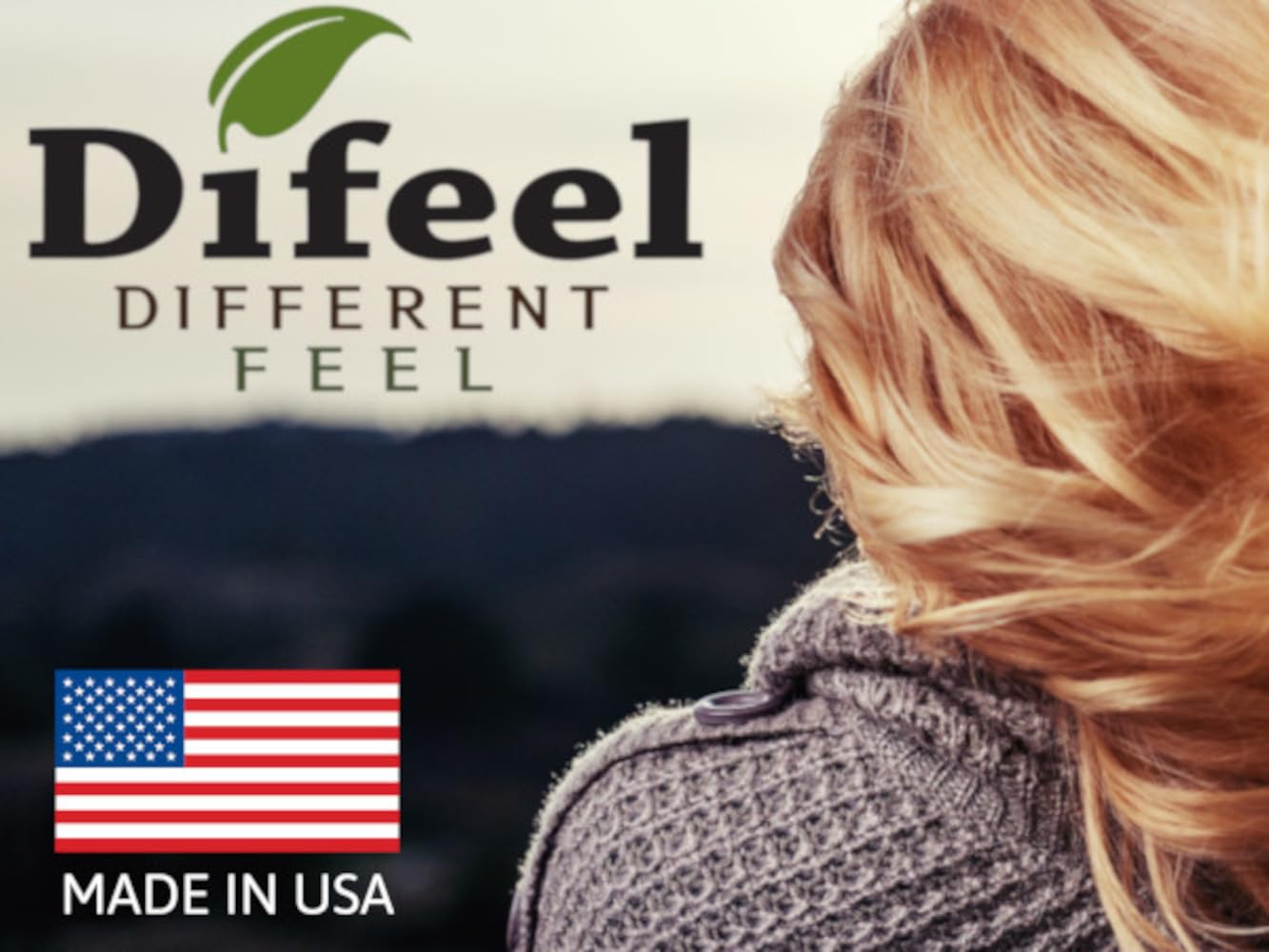 Difeel botanical ingredients list showing plant based oils