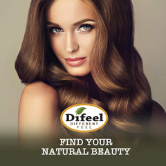 Difeel premium hair oil packaging highlights convenience and USA-made quality.