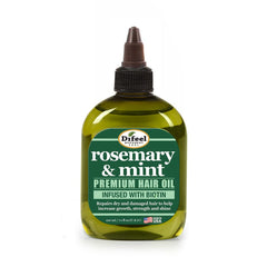 Difeel Rosemary Mint Hair Oil bottle with dropper for daily scalp nourishment.