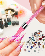 Difenni double-head rhinestone tool for placing and pressing stones.