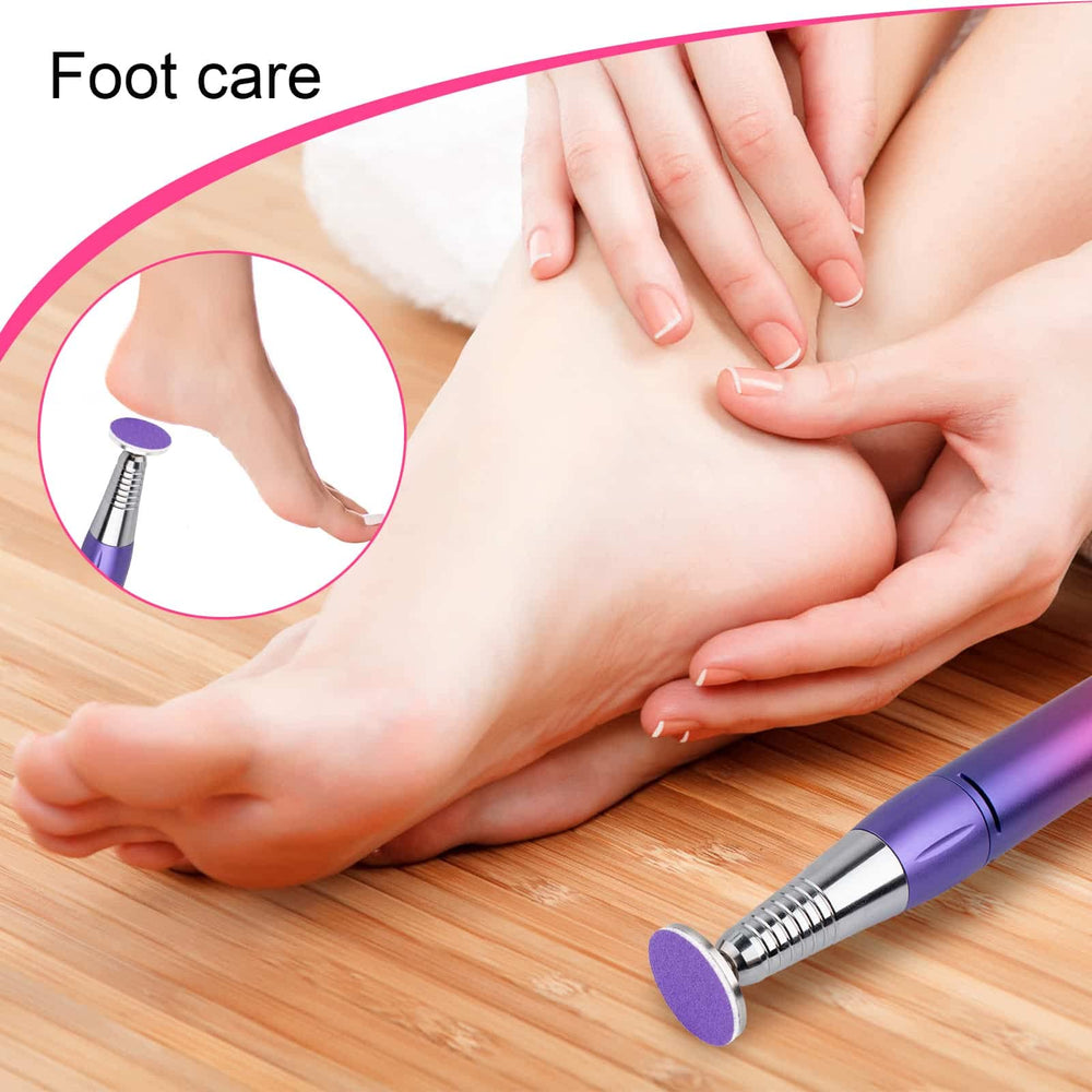 Difenni 150‑grit disc for smoothing rough skin.