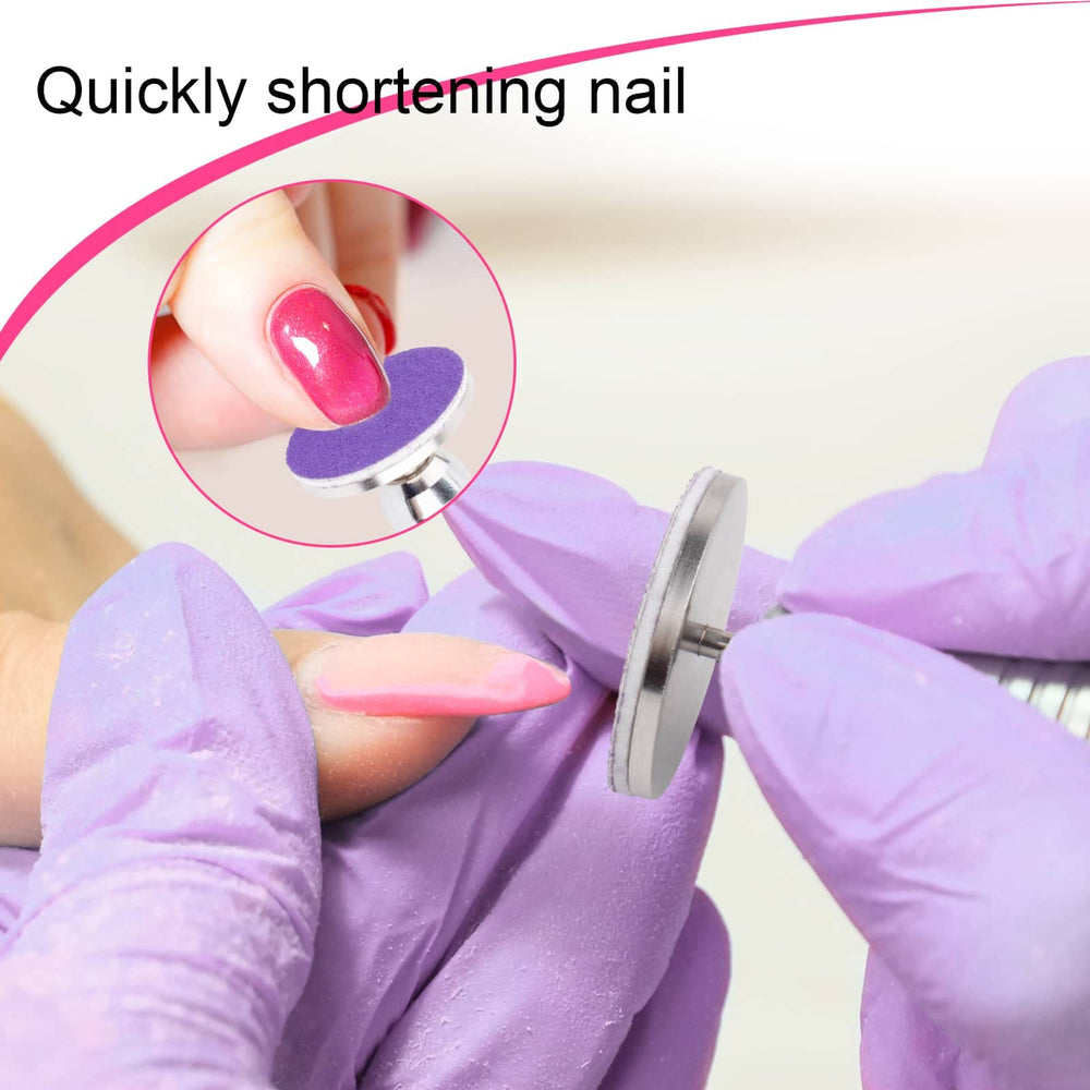 Difenni 240‑grit disc for fine heel polishing.