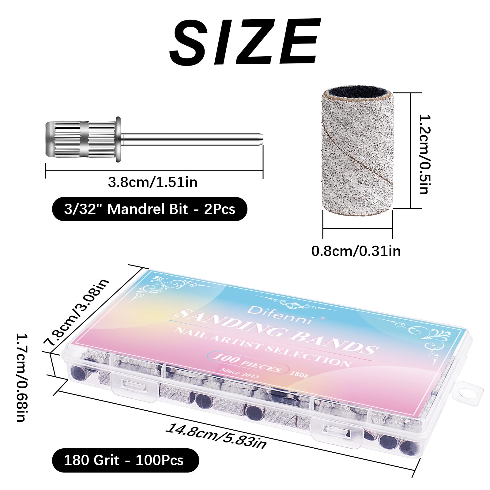 Difenni nail drill set suited for professional salons and home use.