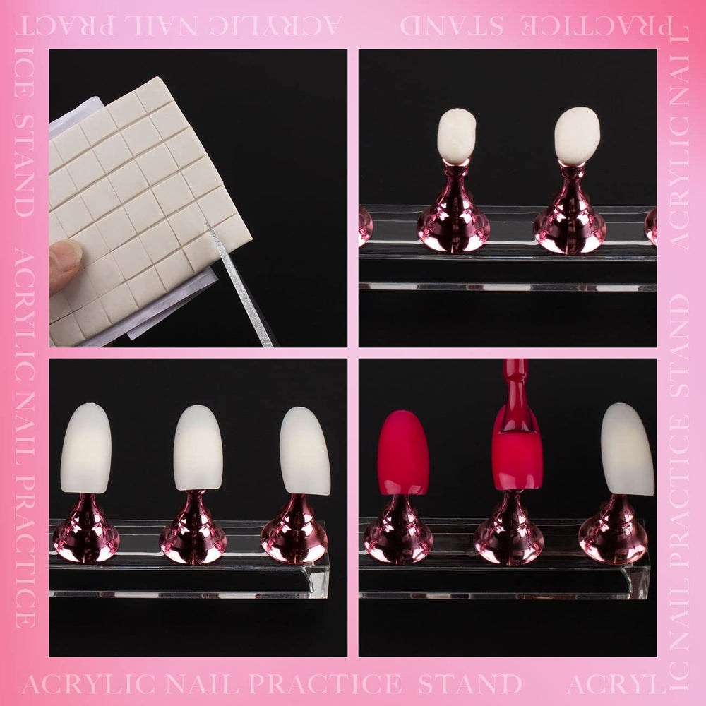 Difenni Nail Stands acrylic material promises durability and smooth surfaces