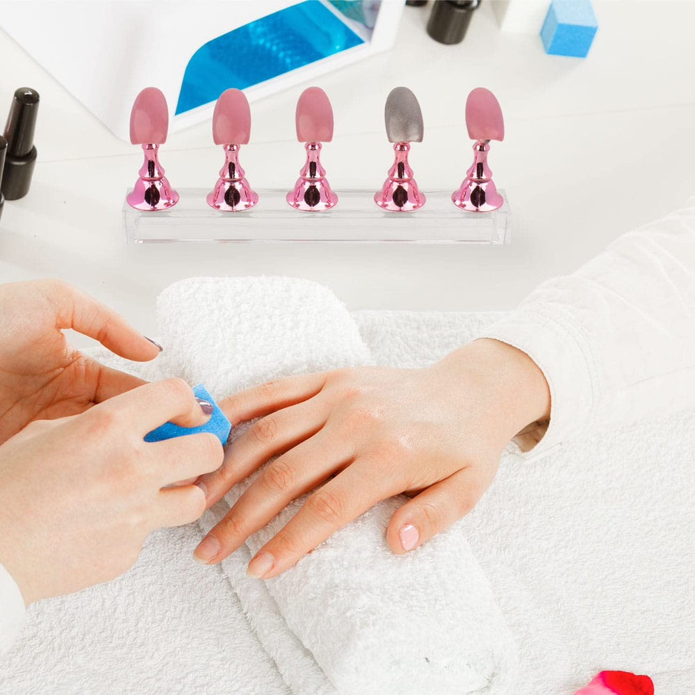 Difenni Nail Stands magnetic base secures tips during practice sessions