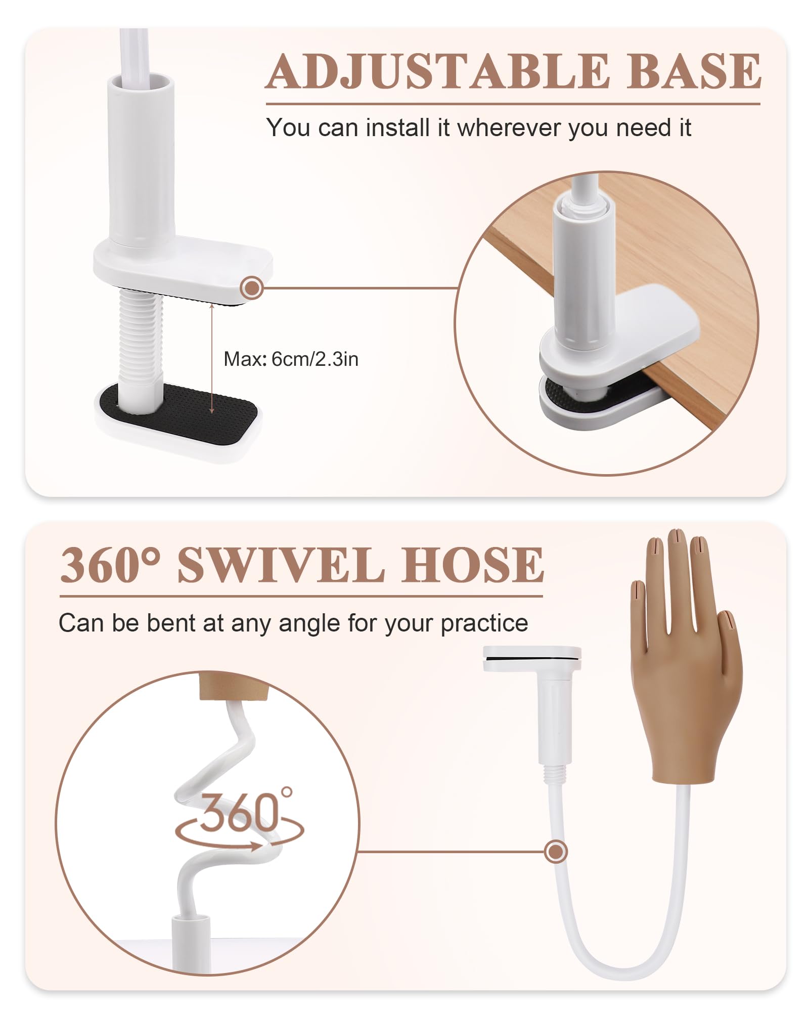 Difenni nail tip-locking design prevents tips from detaching.