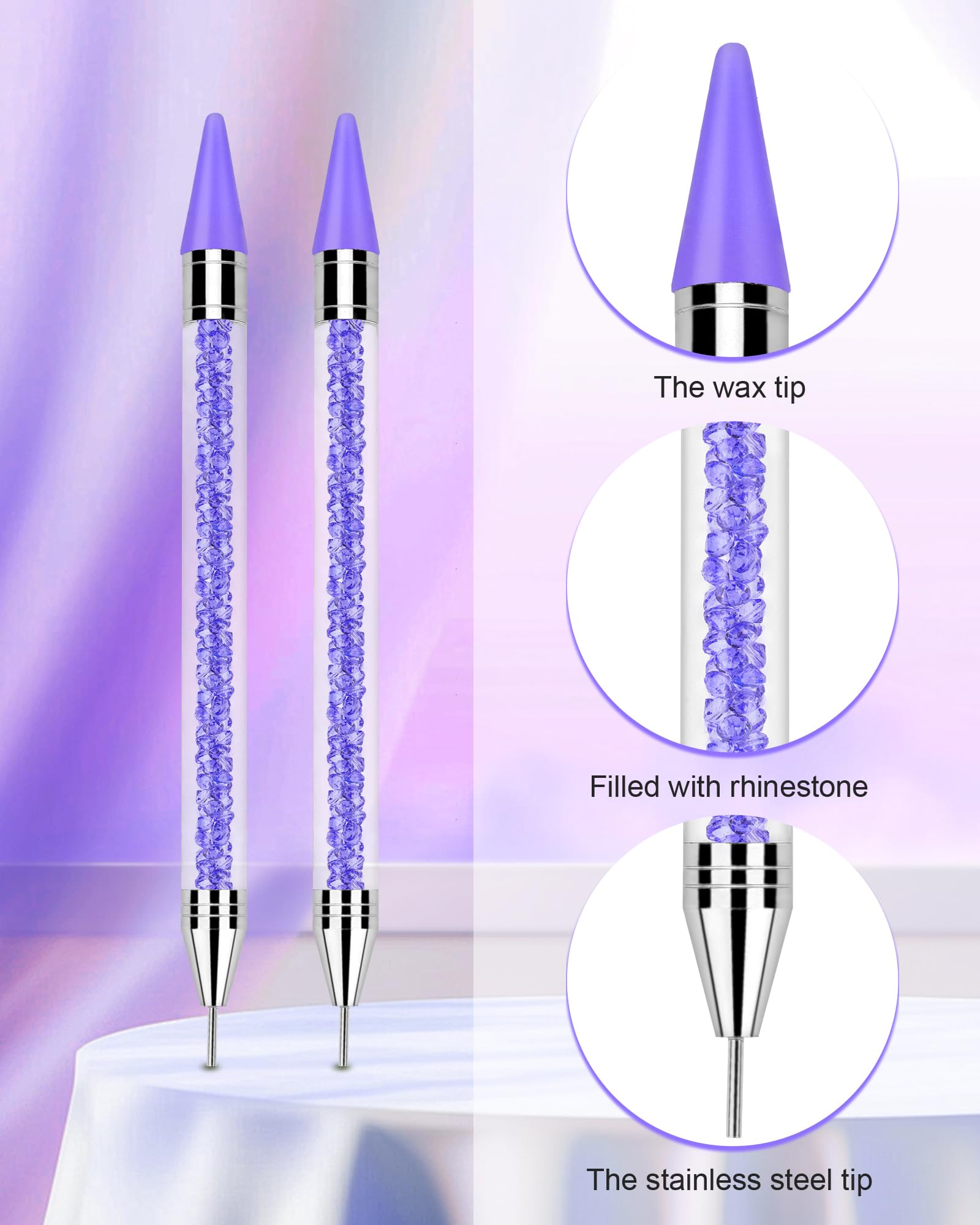 Difenni replacement wax tips for continuous rhinestone picking