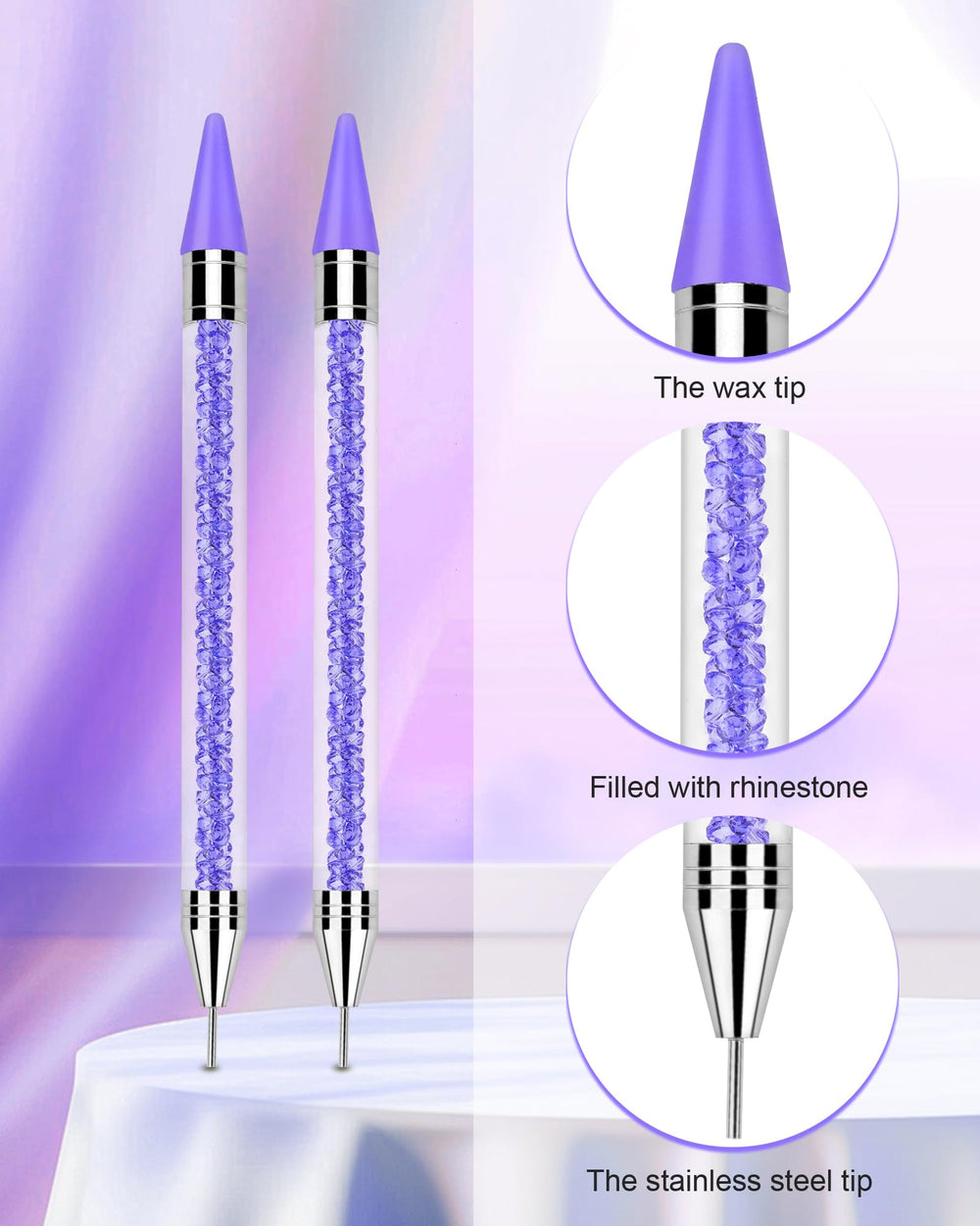 Difenni replacement wax tips for continuous rhinestone picking