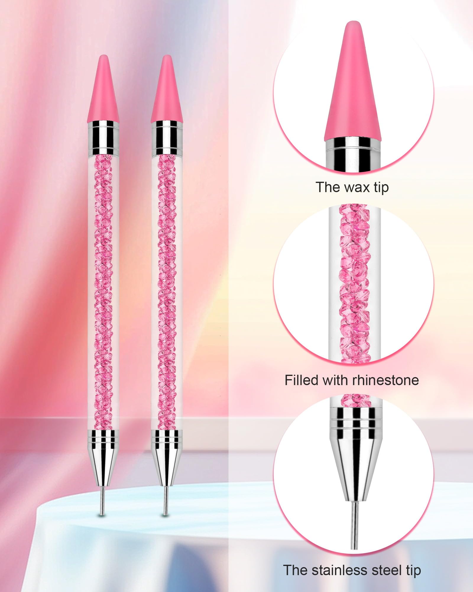 Difenni wax tips close-up showing replaceable tips for crafting.