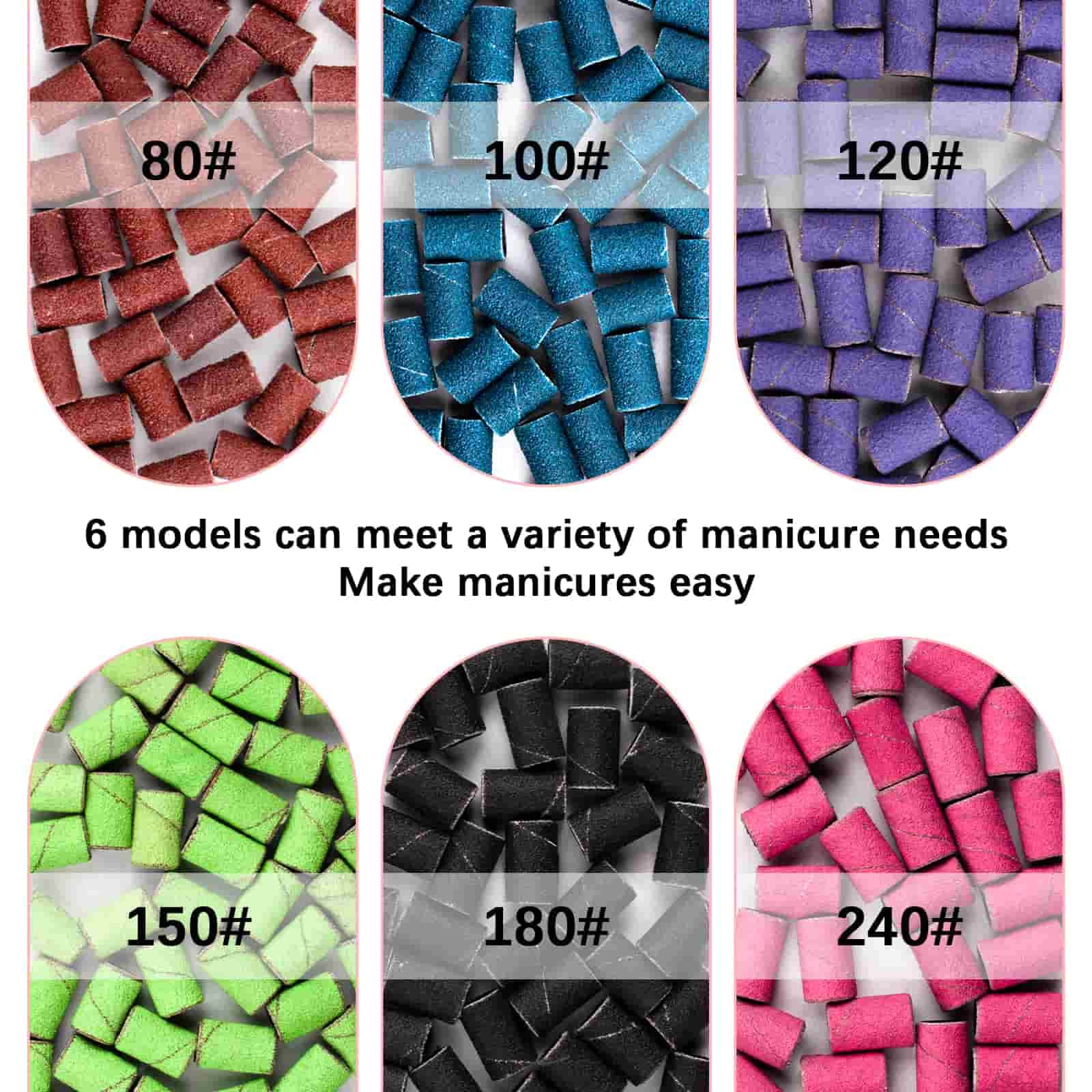 Difenni 120-grit purple sanding bands for balanced shaping and deburring