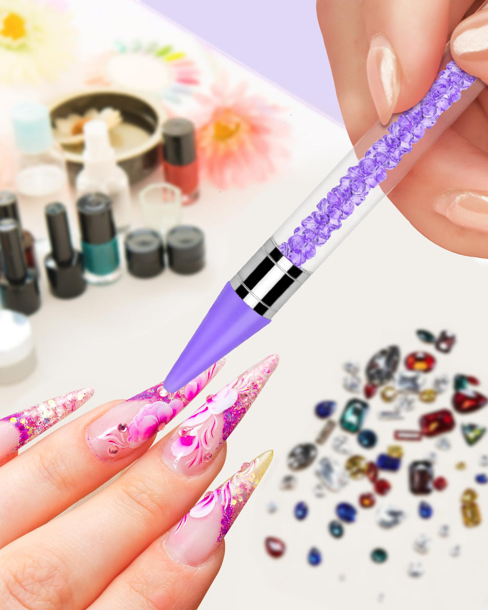 Difenni tweezers set helps grab small crystals for details