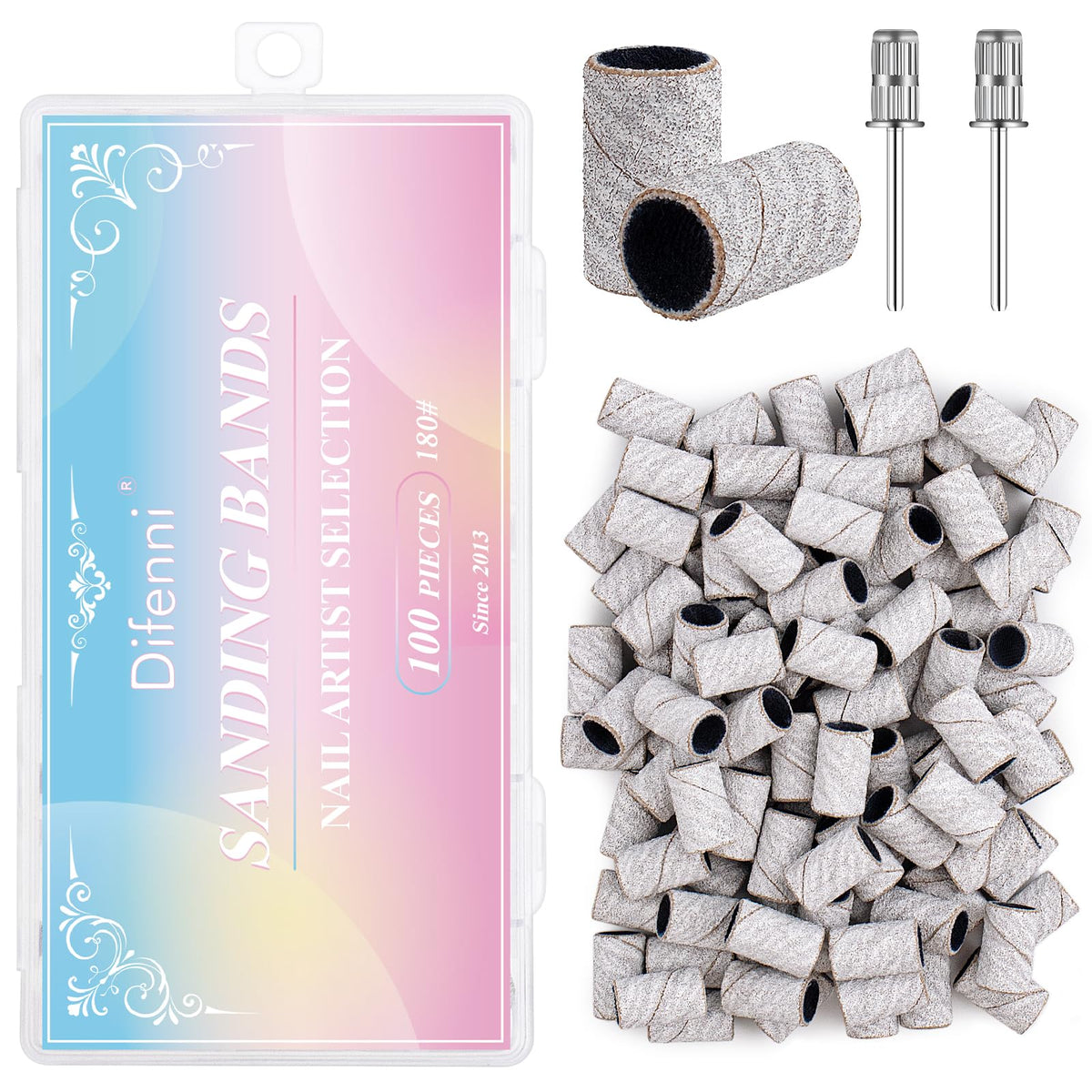 Difenni zebra sanding bands 180 grit for precise shaping and buffing.
