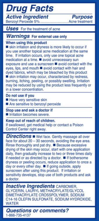 Differin cleanser used as part of daily skincare routine.