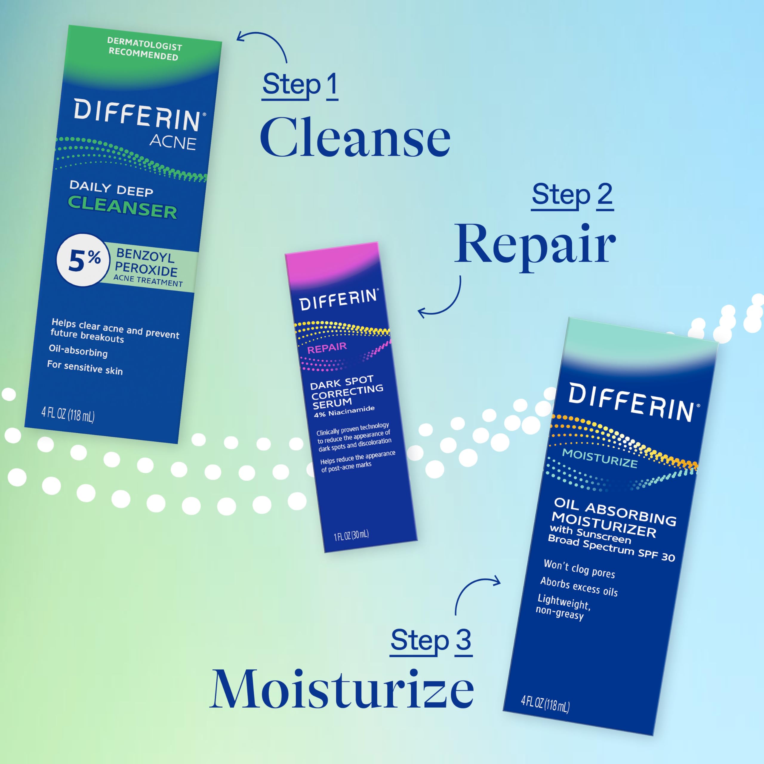 Close-up of foaming lather from Differin daily deep cleanser.