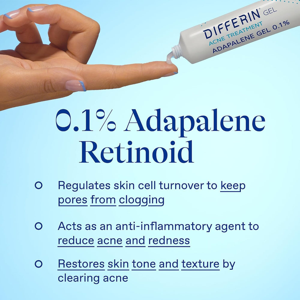 Differin Face wash pump bottle ready for morning skincare routine.