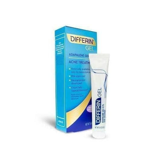Differin gel textured surface shows lightweight, non-greasy formula.