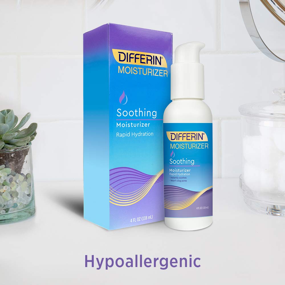 Differin Hidratante Suave: textura cremosa que se absorbe rápidamente.