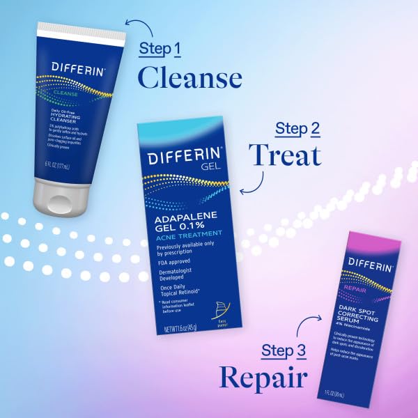 Differin Serum aplicación invisible bajo maquillaje para acabado natural.