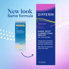 Differin Serum textura gel, aplicación fácil bajo maquillaje.