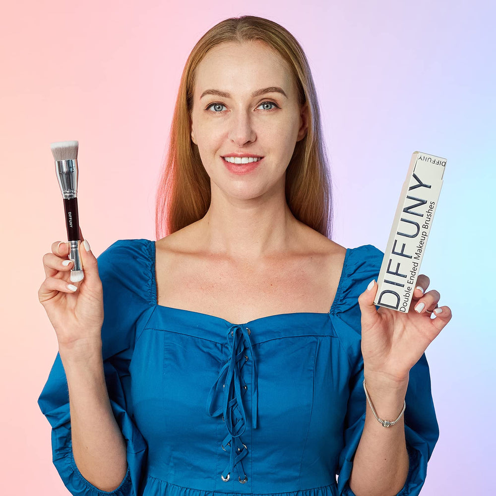 DIFFUNY dense foundation head blends smoothly for even tones