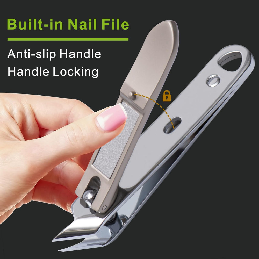 DIGNITY built-in file helps smooth nail edges after trimming