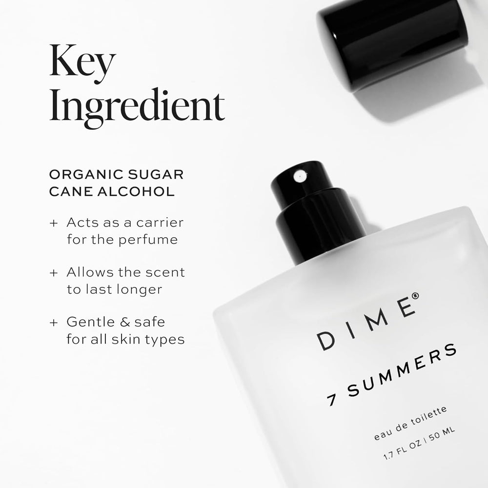 DIME Beauty 7 Summers packaging box emphasizes recyclable materials.