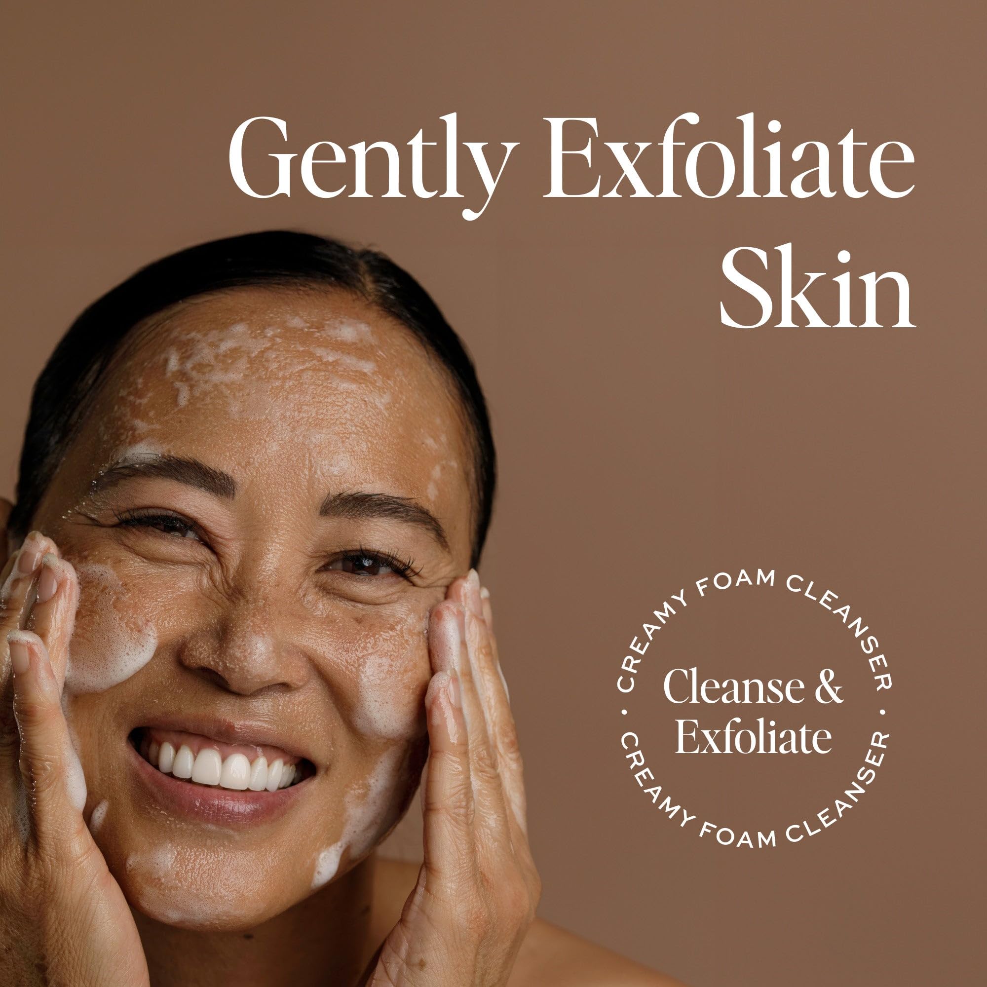 DIME Creamy Foam Cleanser foamy lather on skin during cleansing.