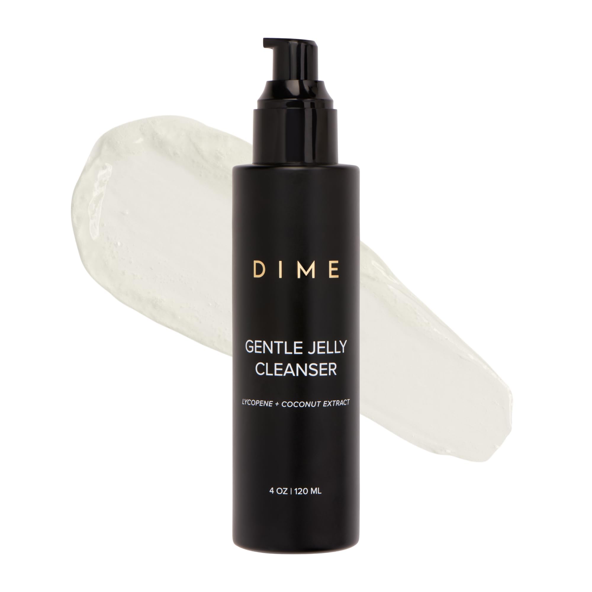 DIME Beauty Gentle Jelly Cleanser pour shows smooth, easy dispensing.