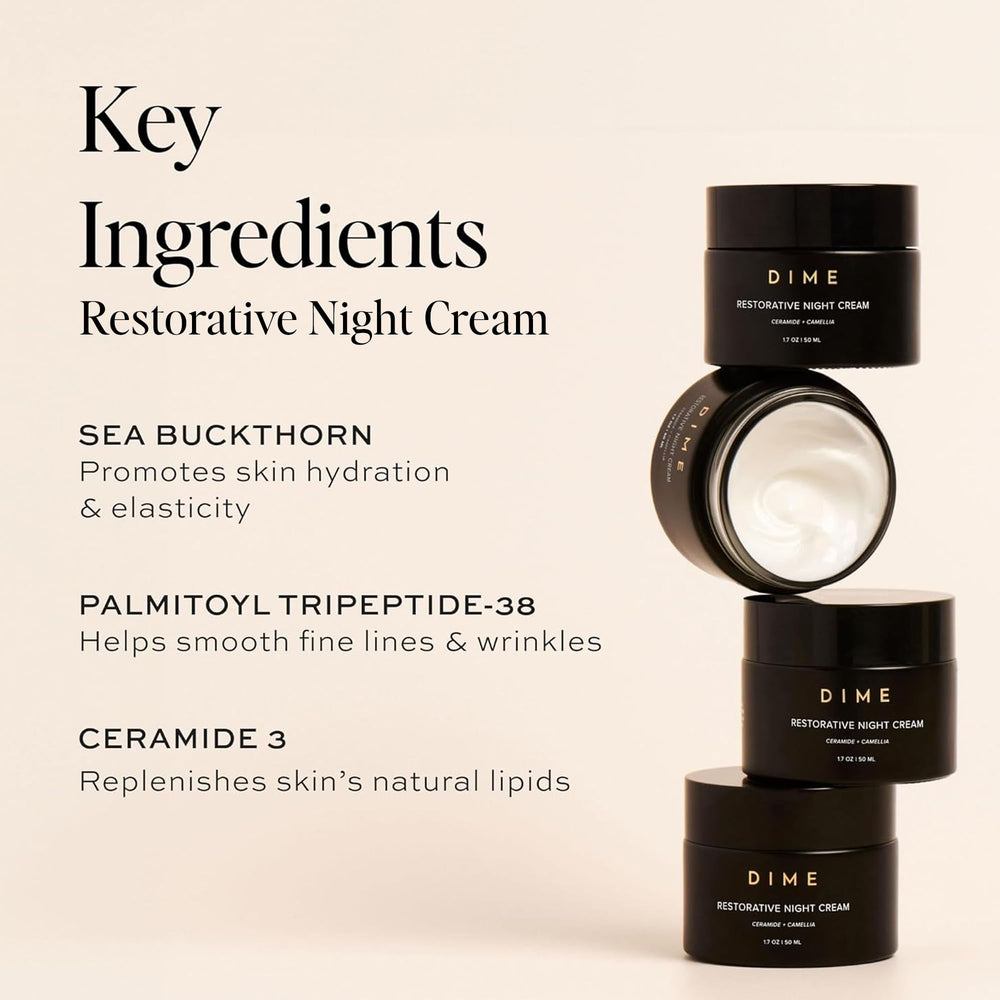 DIME Beauty Moisture Set Day and Night duo on bathroom shelf ready for routine