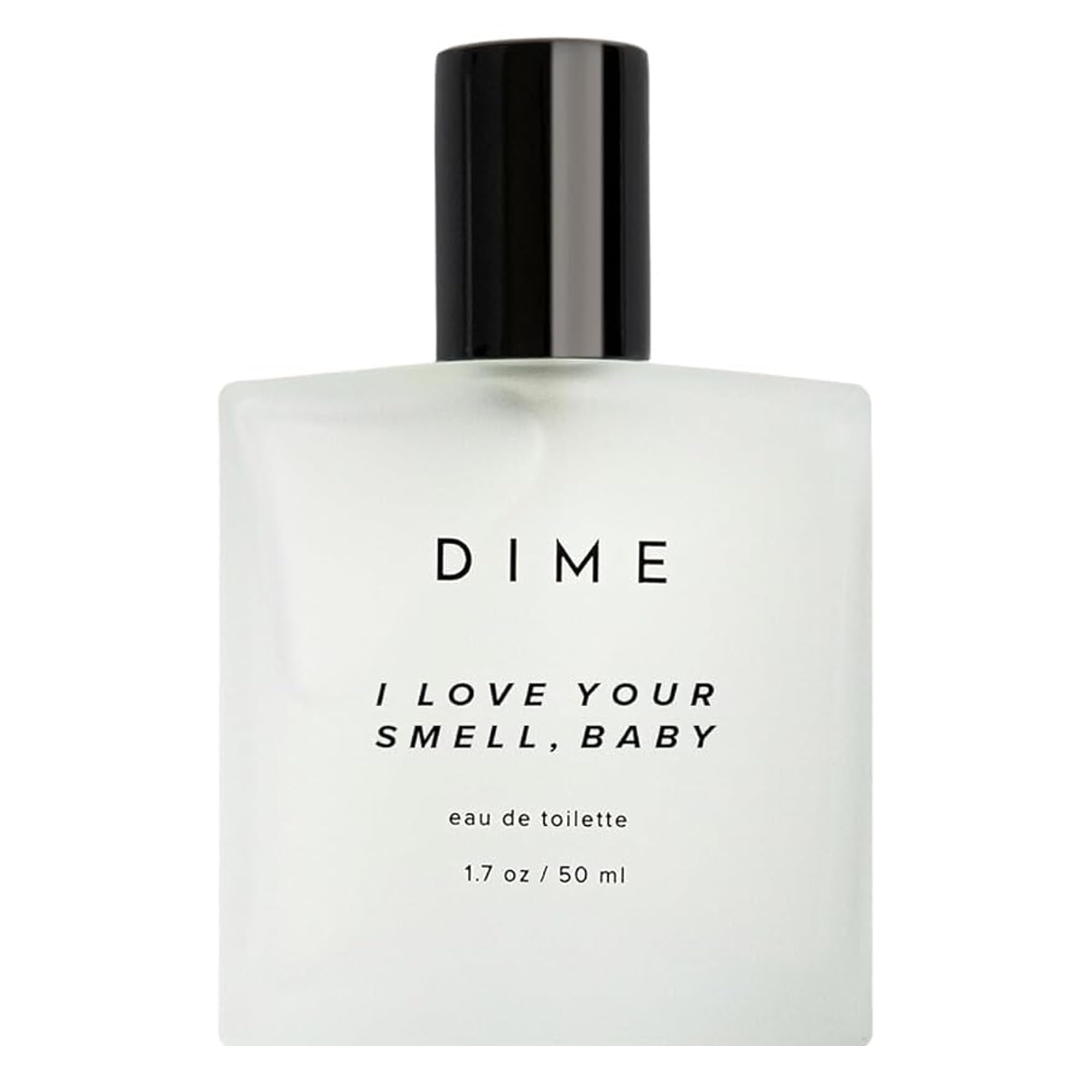 DIME I Love Your Smell Baby bottle front view, soft floral aroma for everyday wear