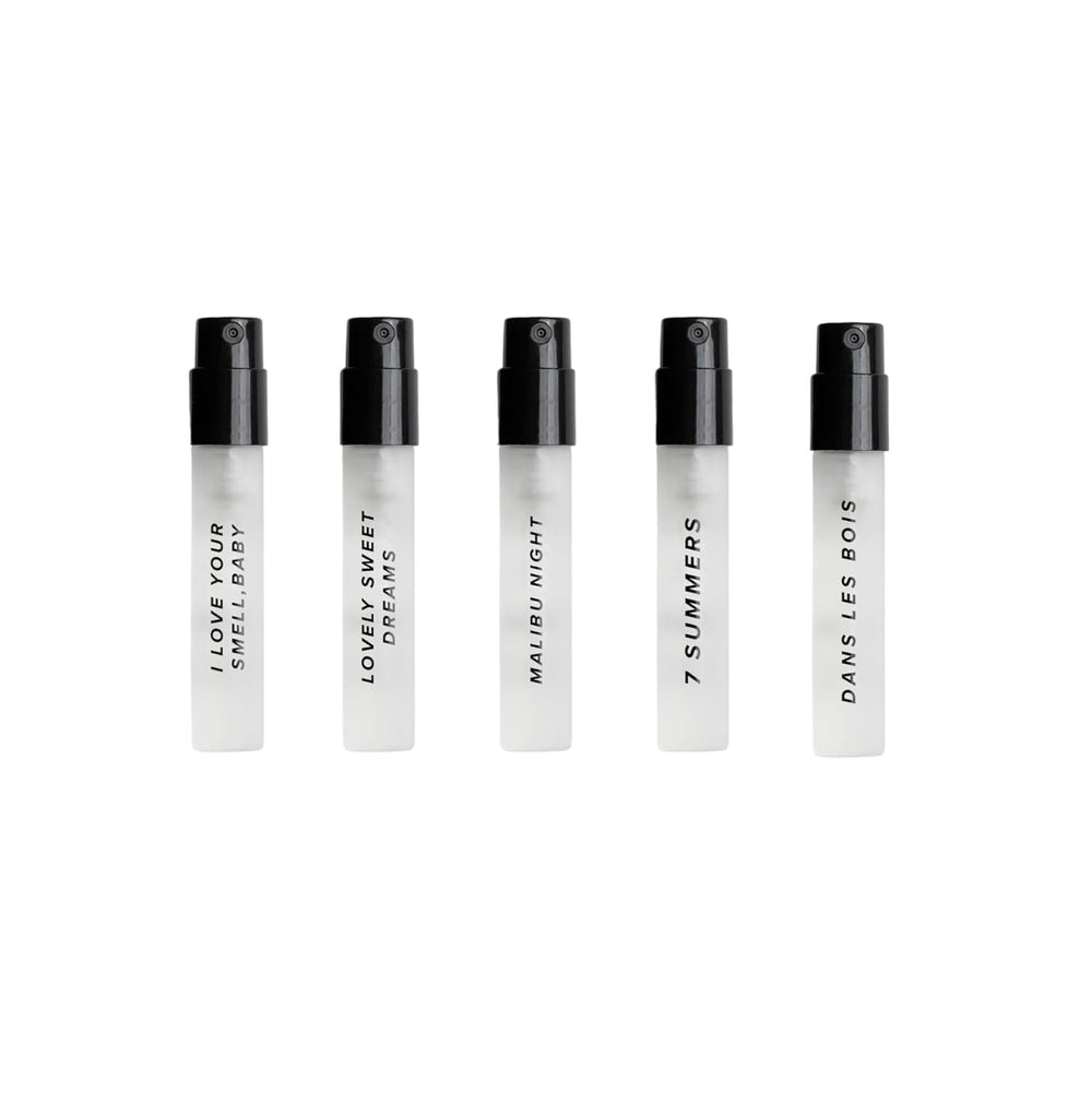 DIME Beauty Perfume Sampler five-fragrances on display for discovery.
