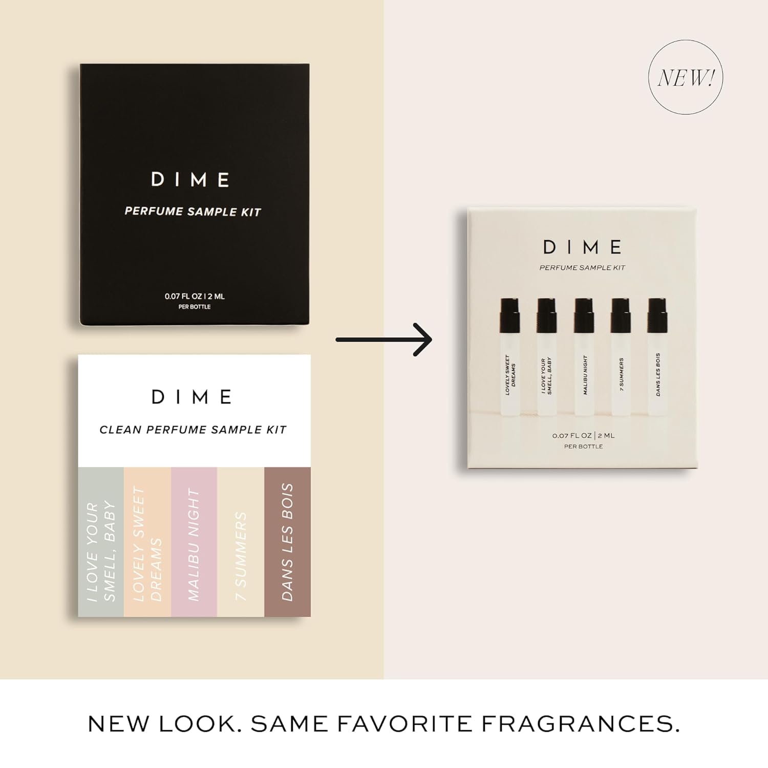 DIME Beauty Perfume Sampler travel-friendly case supports on-the-go refresh.
