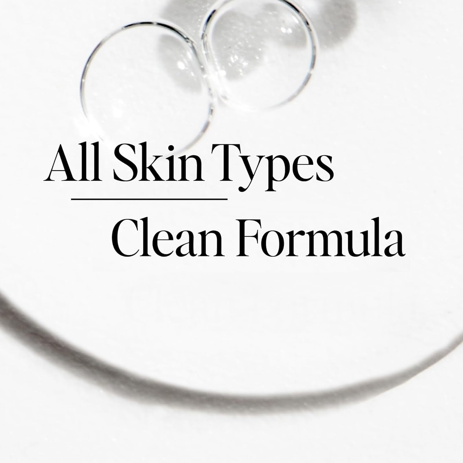 Close-up of ingredients reveals hyaluronic acid for lasting moisture.