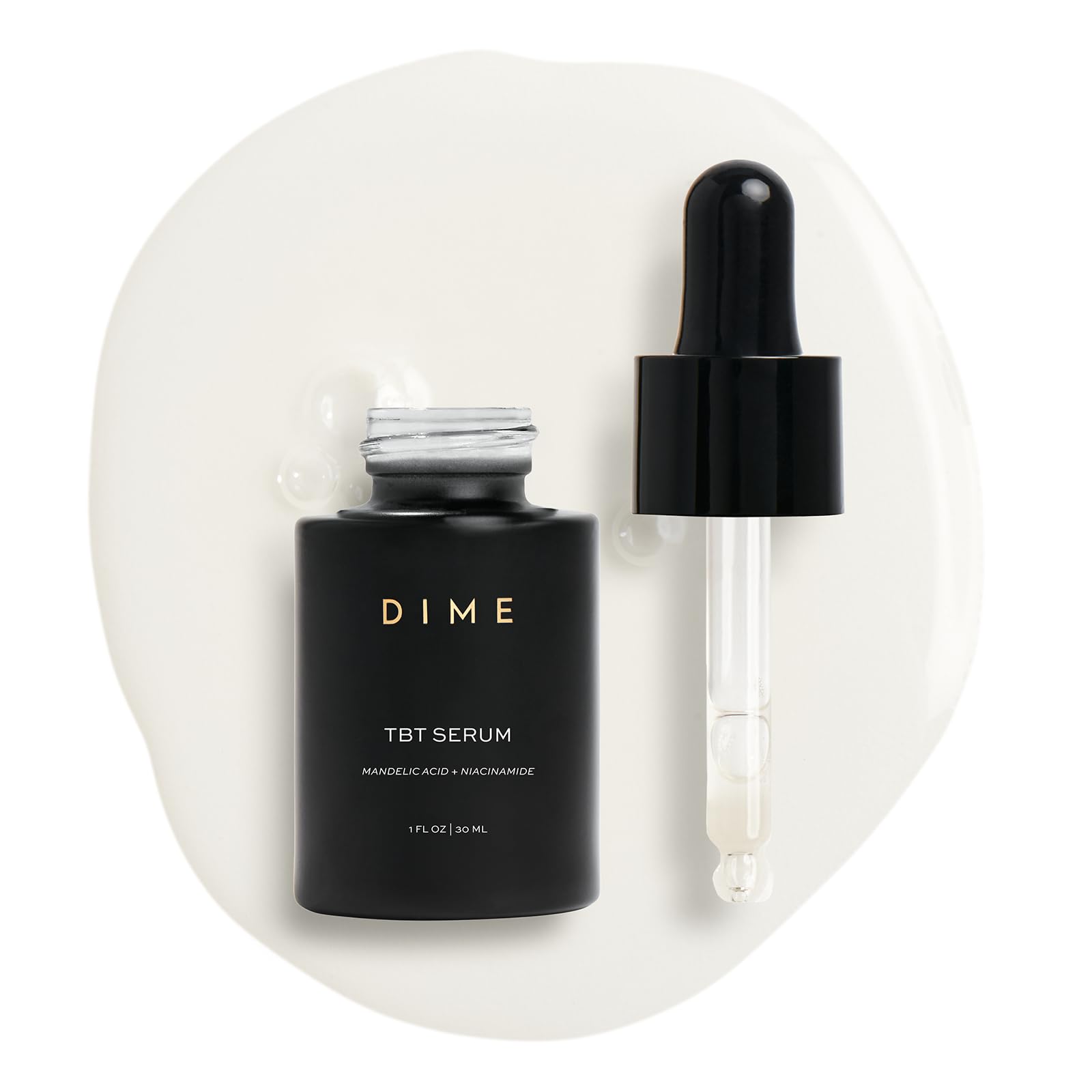 DIME Beauty TBT Serum bottle front for daily hydrating skincare.