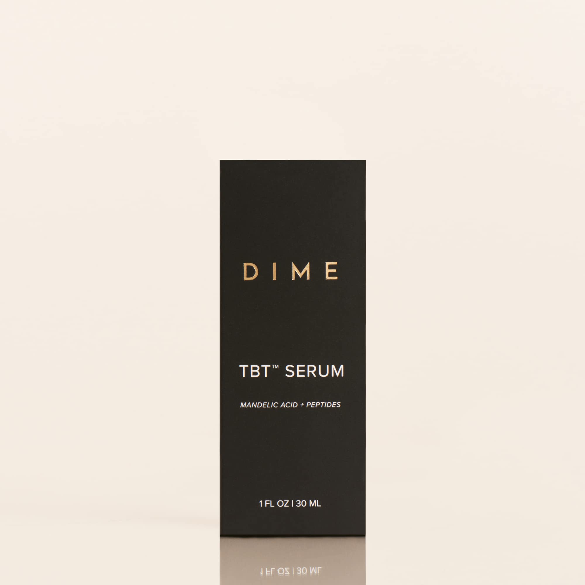 DIME Beauty TBT Serum mandelic acid icon indicating gentle exfoliation.