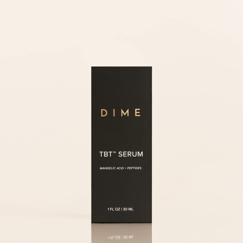 DIME Beauty TBT Serum mandelic acid icon indicating gentle exfoliation.