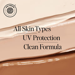 DIME Wonderscreen tinted cream swatches show three shade options for natural tone match.
